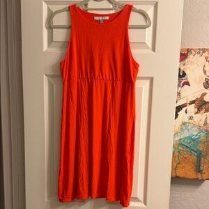 Athleta Bright Orange Mini Dress